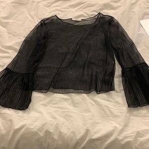 Babaton sheer blouse